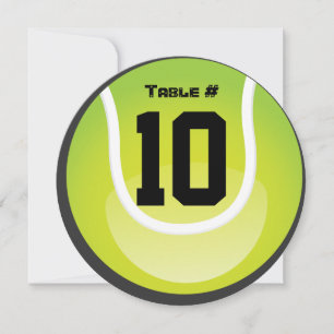 Table Ronde Bat mitzvah TENNIS Bar Carte de siège