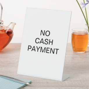 Table Signal de paiement sans cachets, Signe de paiement