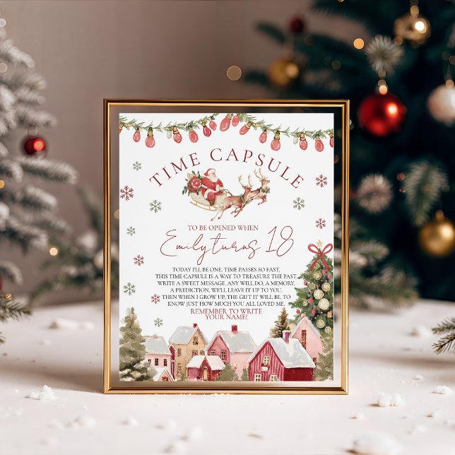 Table Signe de capsule temporelle de Noël merveilleux (Créateur téléchargé)