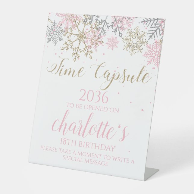 Table Signe de capsule temporelle de Winter ONEderland (Recto)