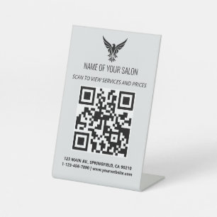 Table Signe de code QR minimaliste Salon - Services et p