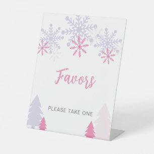 Table Signe de faveur Petit Baby shower de Flocon de Nei