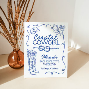 Table SIGNE DE FIN DE FIN DE SEMAINE DE LA Cowgirl Côtiè