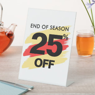 Table Signe de fin de saison, 25% de réduction Tabletop