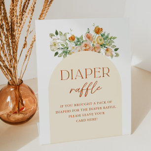 Table Signe de jauge de Baby shower floral de printemps