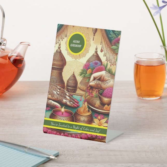 Table SIGNE DE LA Cérémonie DE Henné (In SItu)