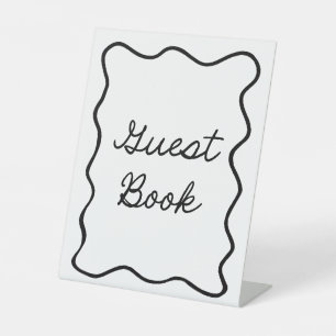 Table Signe de livre d'or minimal rétro