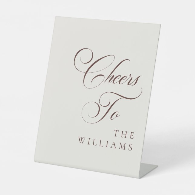 Table Signe de mariage classique ivoire choco marron Che (Recto)