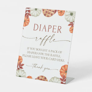 Table Signe de rabat du Baby shower d'automne