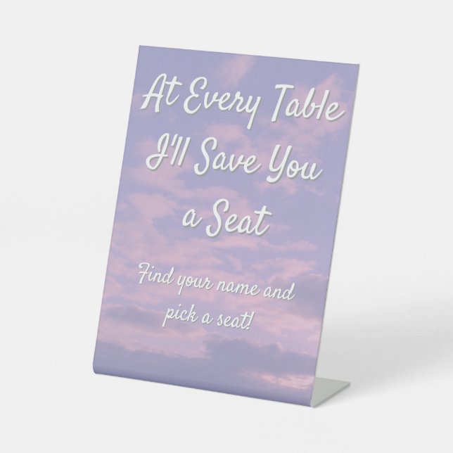 Table SIGNE DE SIÈGE D'Amateur Des Nuages De Rêve (Recto)