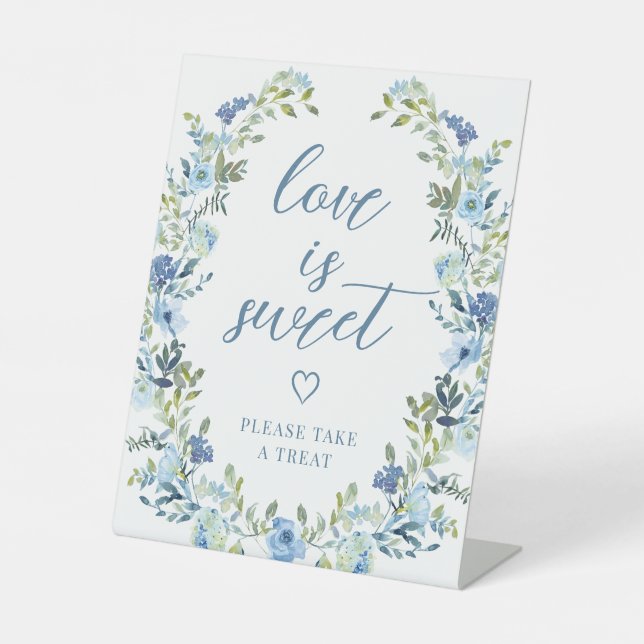 Table SIGNE DE TRAITEMENT Mariage Fleur Bleu Whimsical (Recto)