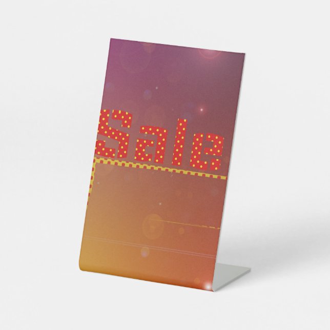 Table Signe de vente Edgy et Funky avec flashy et vibran (Recto)