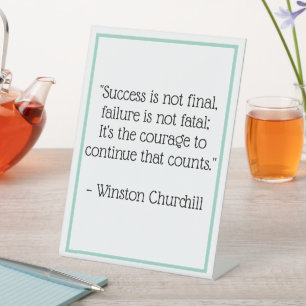Table SIGNE DU BUREAU DE CTATION Winston Churchill