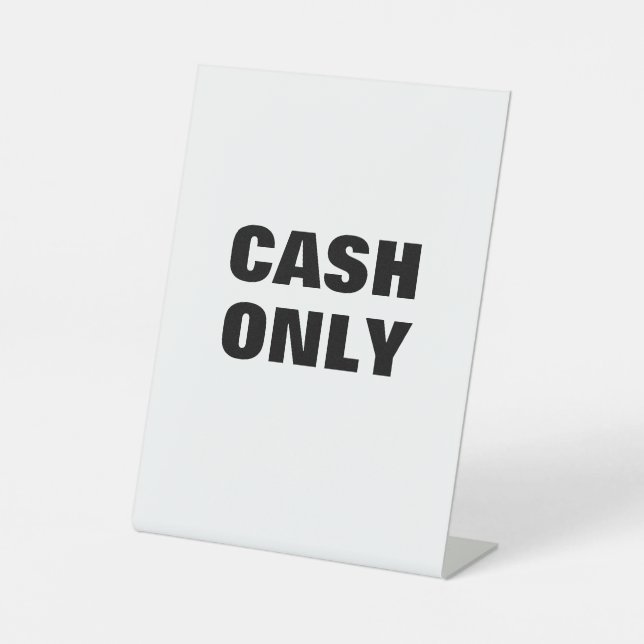 Table SIGNE EN ESPÈCE SEULEMENT, Signalisation de paieme (Recto)