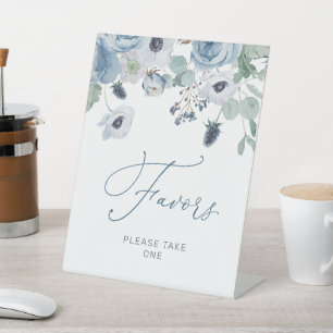 Table Signe Fleurs Roses Bleues d'hiver Fleurs de douche