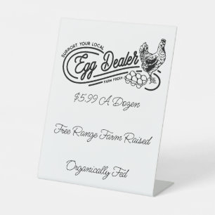 Table SIGNE POUSSIÈRE DU VENDEUR OEufs de poulet local