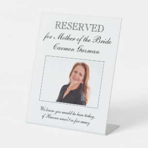 Table Signe réservé pour le Mémorial de la Mère de la Ma