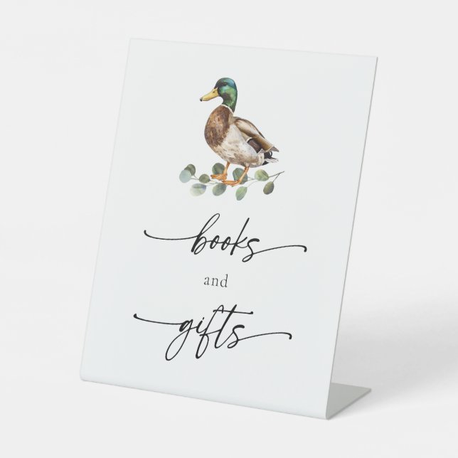 Table SIGNE Rustique Baby shower de canard Mallard Livre (Recto)