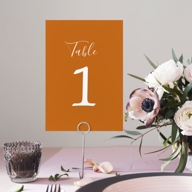 Table Simplicité réelle 1 Mariage Citrouille Numéro de t (Créateur téléchargé)