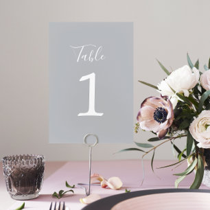 Table Simplicité réelle 1 Mariage Sterling Numéro de tab