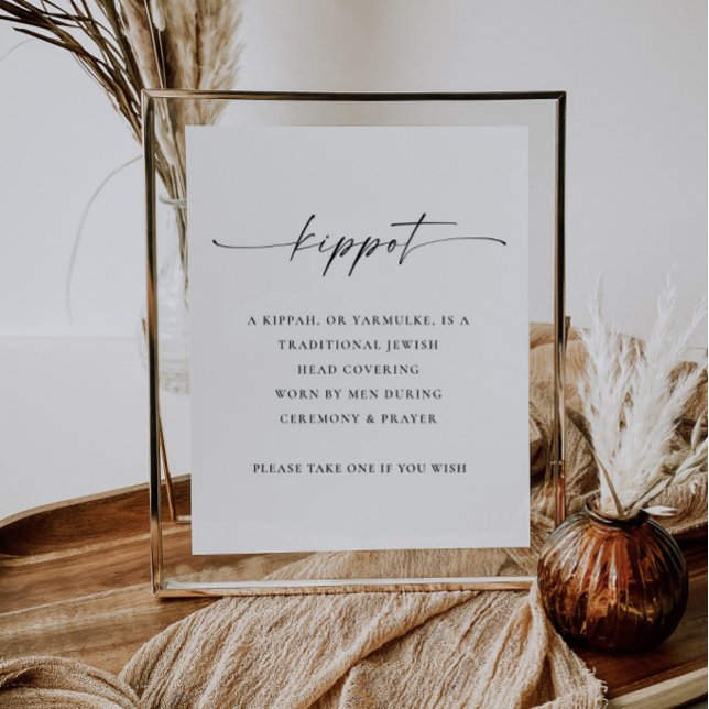 Table TANYA | Panier de Kippot signe de mariage juif Yar (Créateur téléchargé)