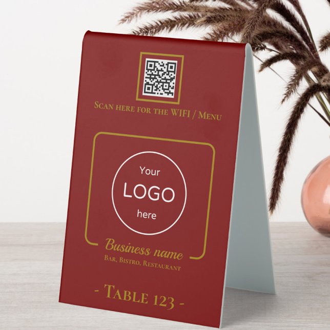 Table Tente Numéro de signe logo qr code barre d'a (Créateur téléchargé)