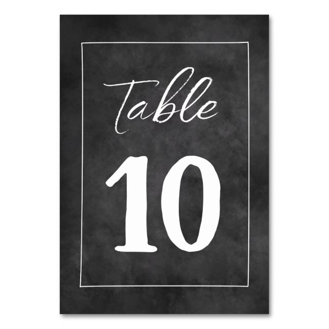 Table Thème mariage du tableau noir tendance Numéro de t (Par défaut)