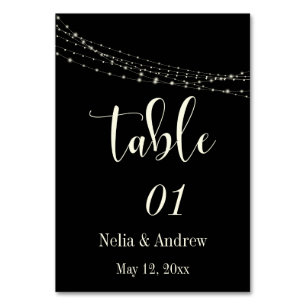 Table Typographie crème 30 sur fond noir avec numéro de