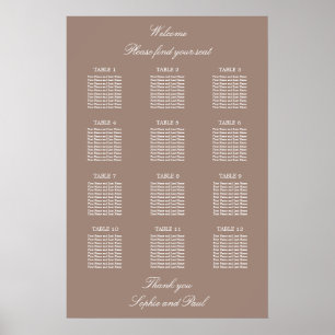 Tableau 12 Poster du Mariage de table
