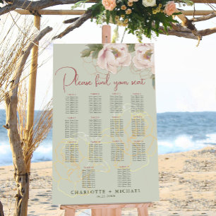 Tableau 14 Mariage floral et  flou