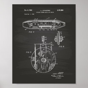 Tableau 1959 nucléaire d'art de moteur à réaction