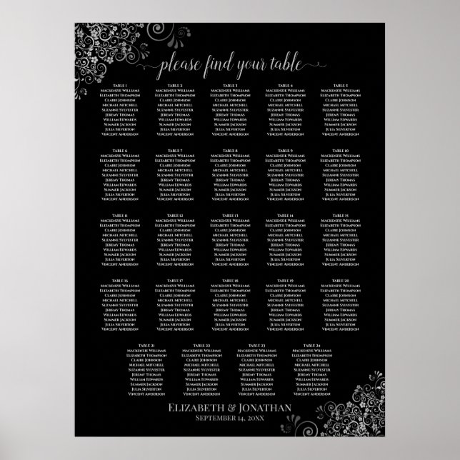 Tableau 24 Argent et Mariage noir (Devant)