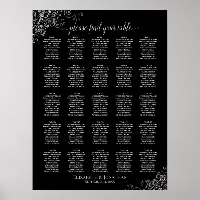 Tableau 25 Argent et Mariage noir (Devant)