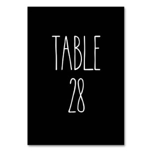 Tableau 28 Poterie Rae Dunn Carte de table noire