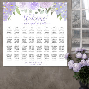 Tableau 32 Mariage floral violet clair