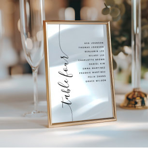 Tableau 4 Carte de Mariage de script vertical