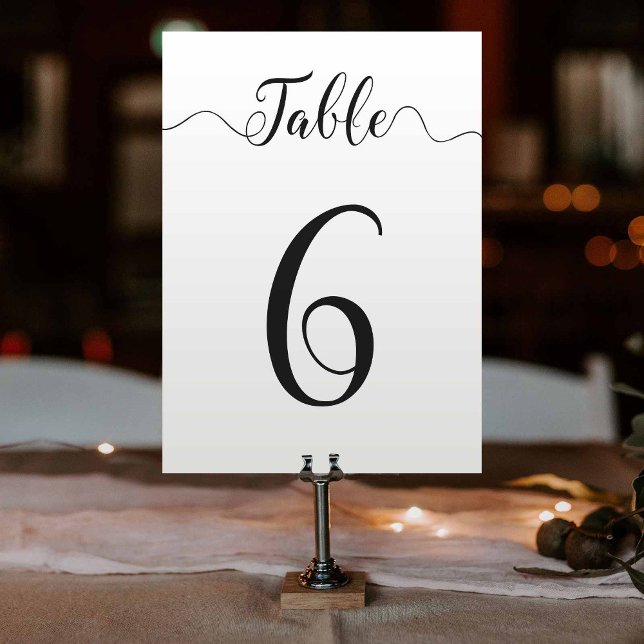 Tableau 6 Carte de table Mariage (Créateur téléchargé)