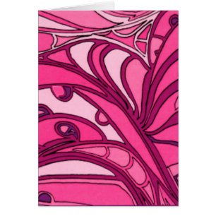 Tableau Abstrait à panneau rose