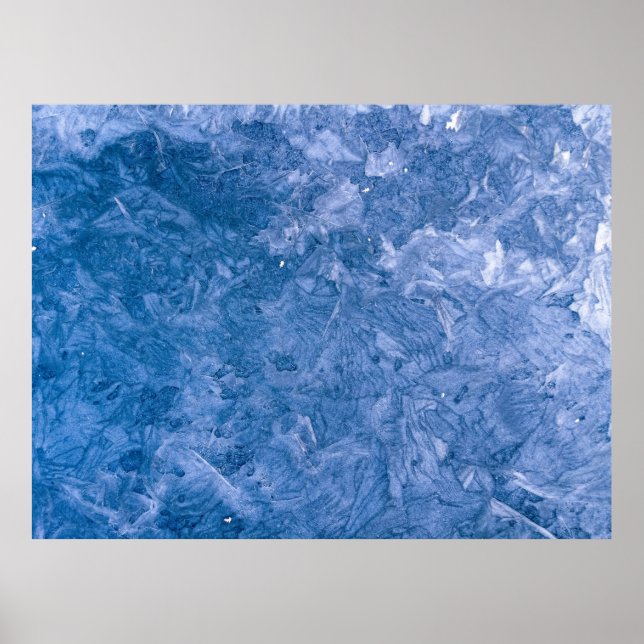 Tableau abstrait bleu (Devant)