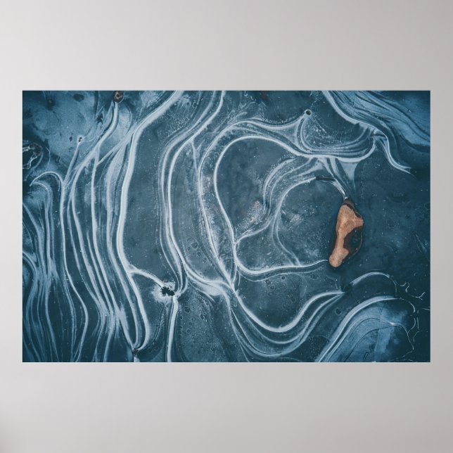 Tableau abstrait noir et gris (Devant)