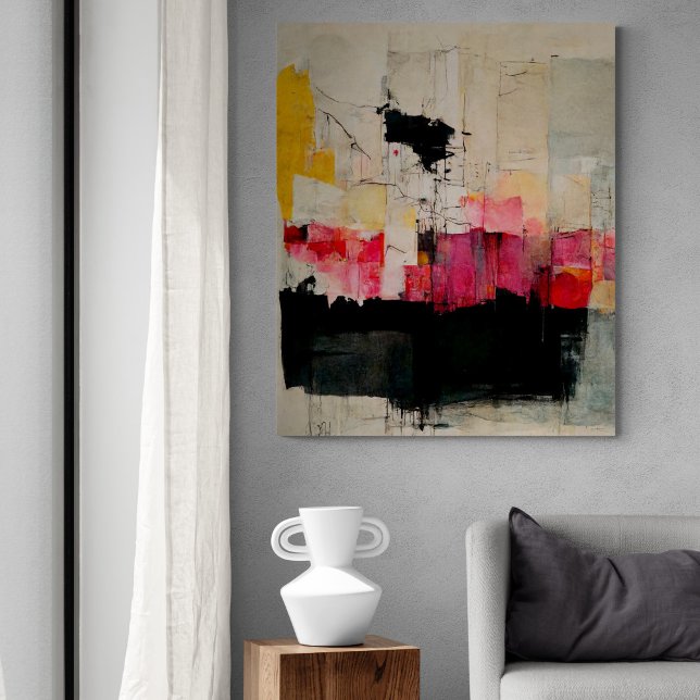 Tableau Abstrait "Springs Swamp". Impression Canva (Créateur téléchargé)