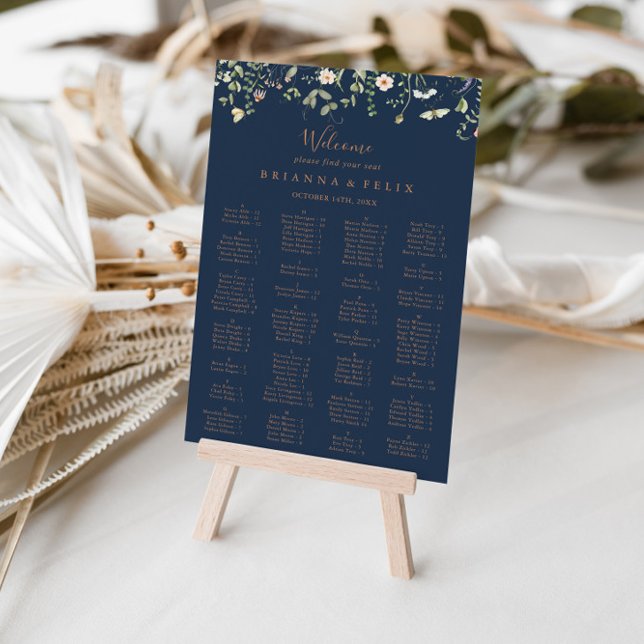 Tableau alphabétique Fleur sauvage du jardin d'aut (Créateur téléchargé)