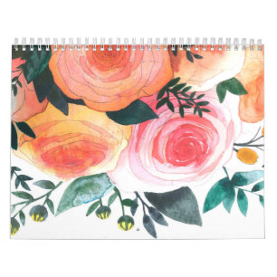 Tableau aquarelle Calendrier personnalisé