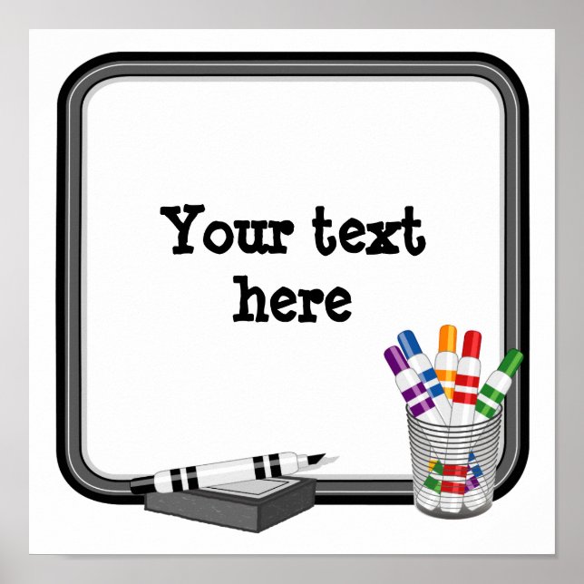 Tableau blanc Carré de téléchargement numérique (Devant)