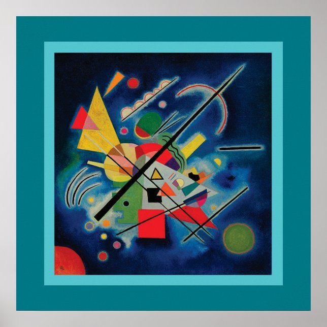 Tableau bleu de Wassily Kandinsky (Devant)