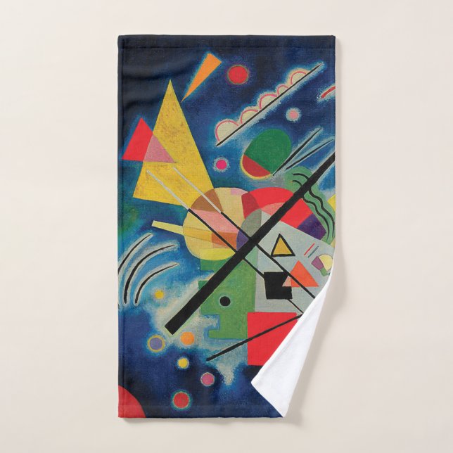 Tableau bleu de Wassily Kandinsky (Serviette à main)