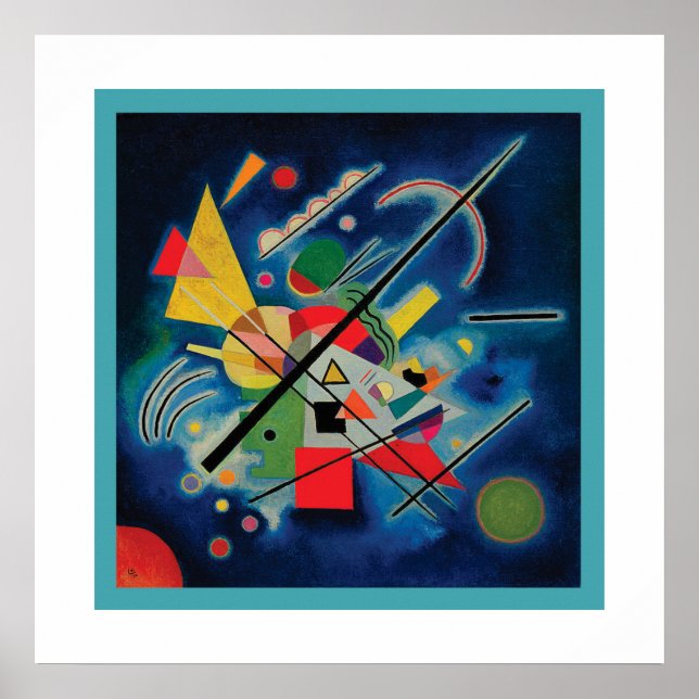 Tableau bleu de Wassily Kandinsky (Devant)