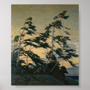 Tableau canadien vintage Tom Thomson Pine Island