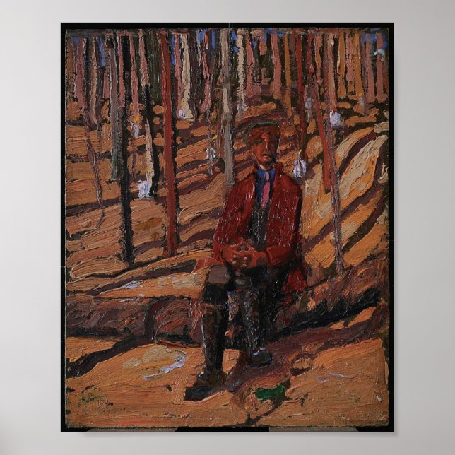 Tableau canadien vintage Tom Thomson Sugar Bush (Devant)