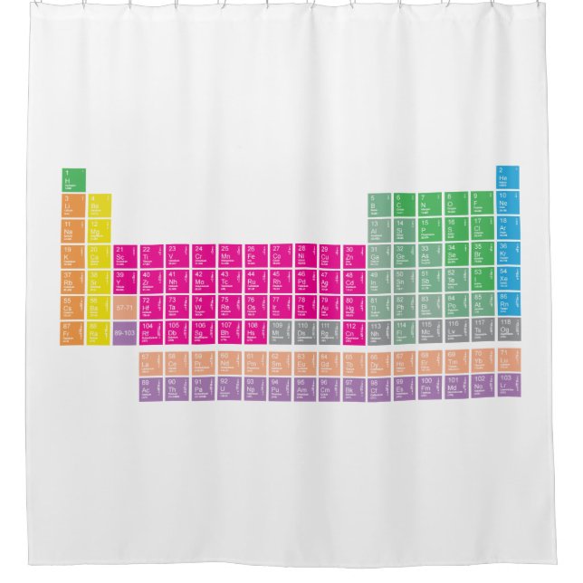 Tableau coloré moderne rideau de douche (Devant)